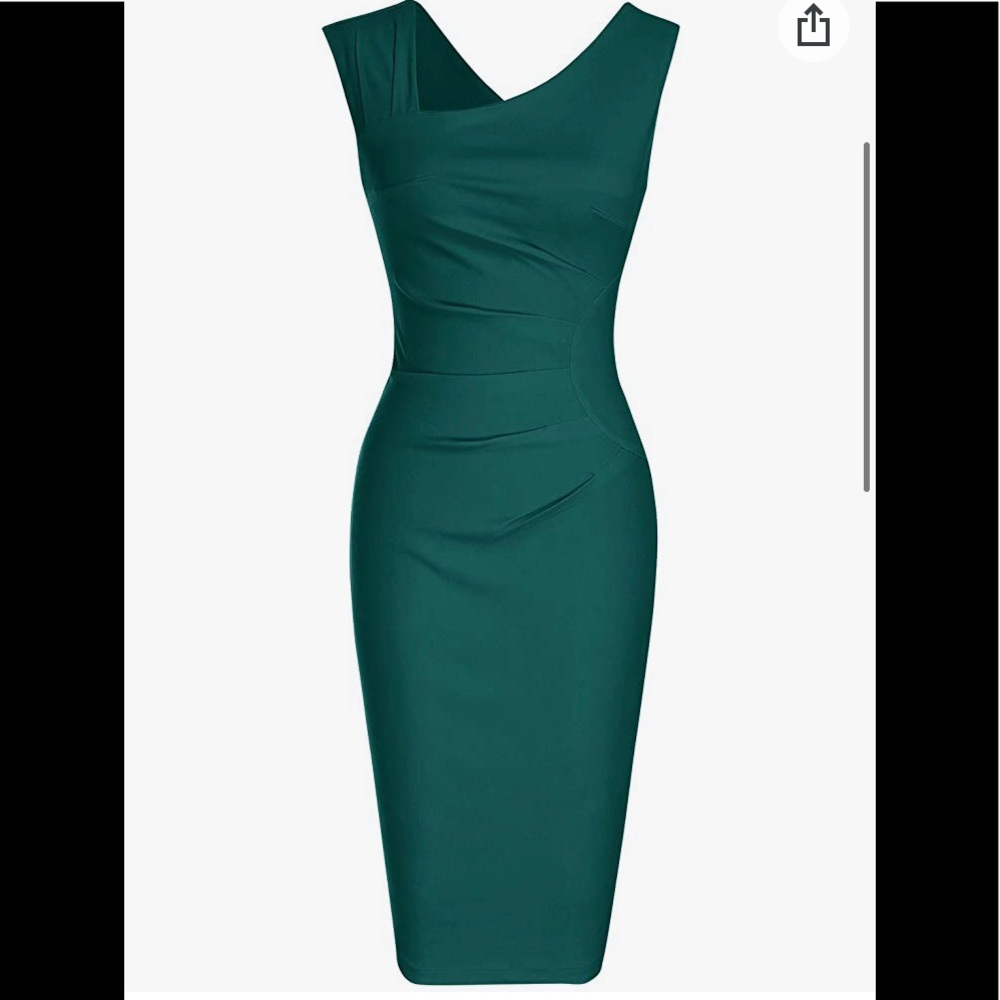 Emerald Green Pencil Dress